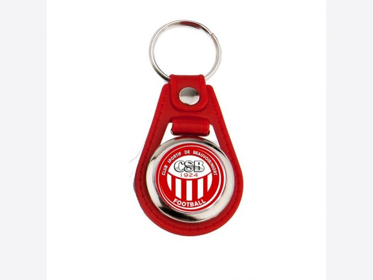Porte-clés cuir jeton