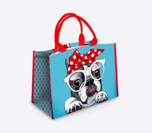 Sac Trendy "Vintage Pug"