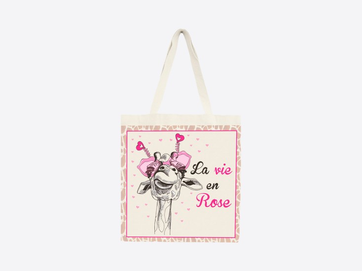 Tote bag "La vie en rose 2.0"