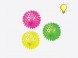 Balle picot lumineuse  (lot de 12)