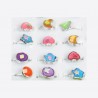 Bijou bague fantaisie réglable  (lot de 72)