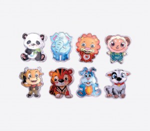 Flipper patience animal 7 cm (lot de 12)