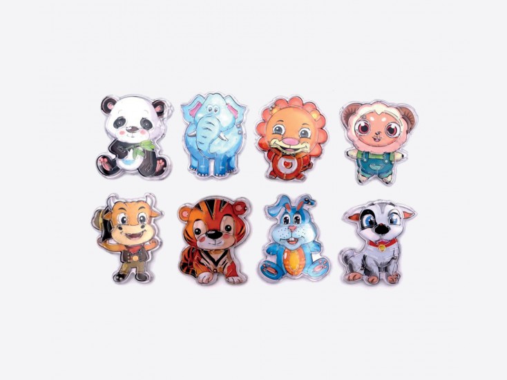 Flipper patience animal 7 cm (lot de 12)