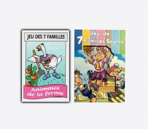 Jeu de 7 familles (lot de 12)