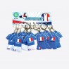 Porte-clés maillot foot France  (lot de 12)