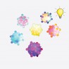 Balle lumineuse météorite (lot de 12)