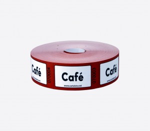 Tickets en rouleaux "café"