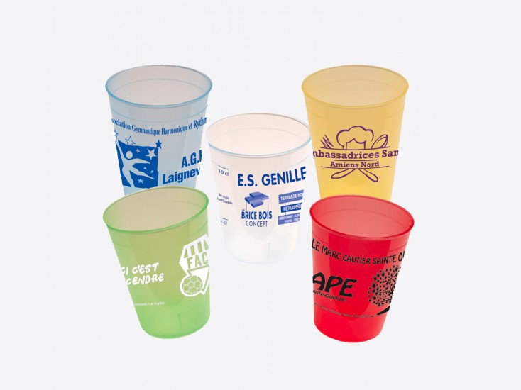 Gobelet 12/10 cl - Marquage 1 couleur