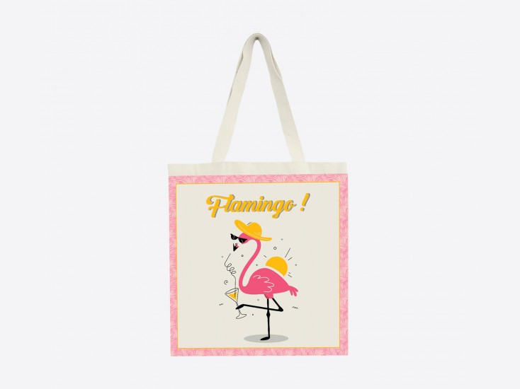 Tote bag "Flamingo Love"