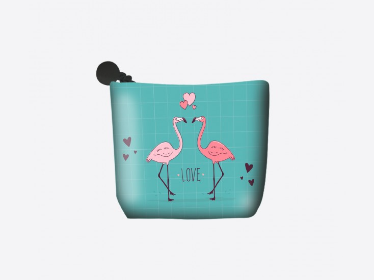 Porte monnaie "Flamingo Love"
