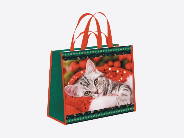 Maxi-Cabas"Christmas Cat"