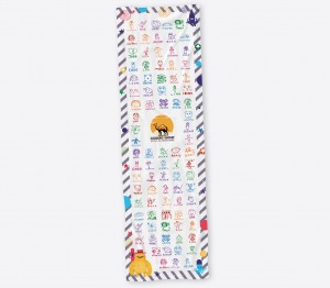 Serviette 30 X 130 avec dessins d'enfants