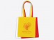 Tote bag blanc + couleur