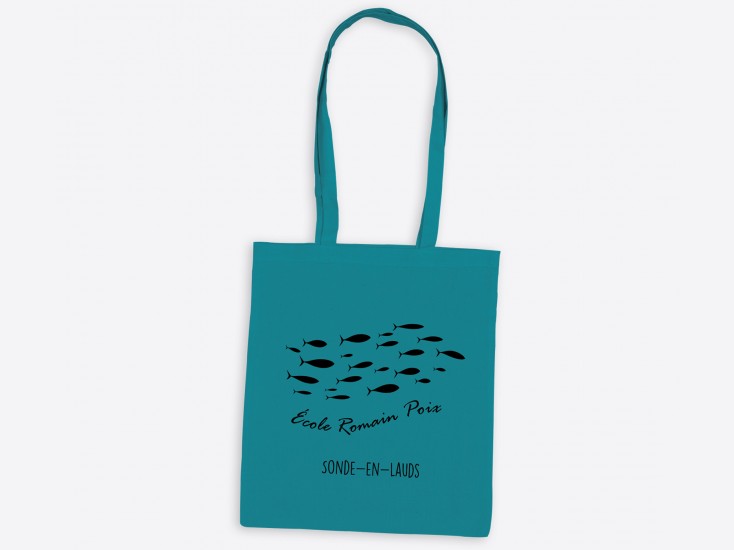 Tote bag blanc + couleur