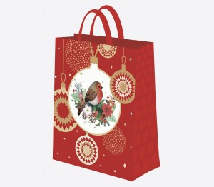 Sac cadeaux "Oiseau de Noël"