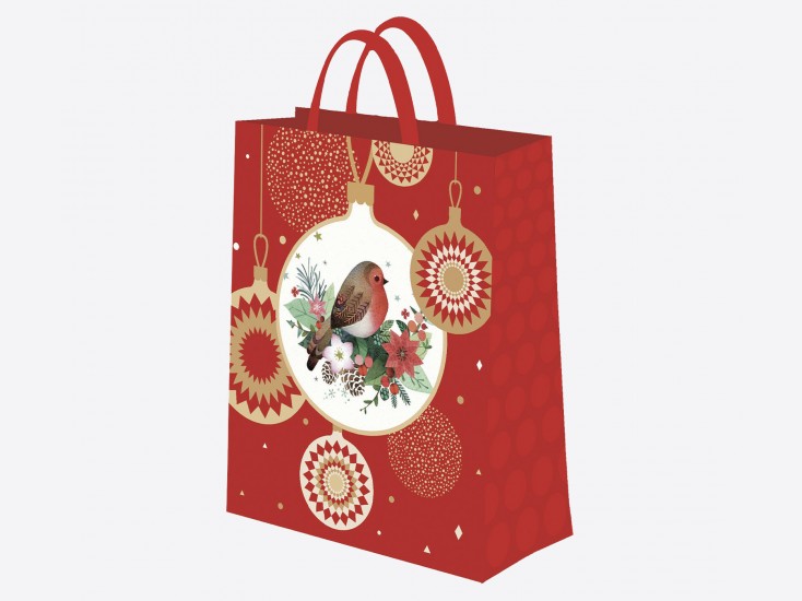 Sac cadeaux "Oiseau de Noël"