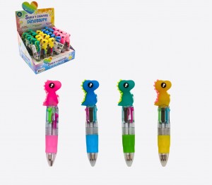 Stylo Dino 4 couleurs