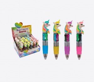 Stylo Licorne 4 couleurs