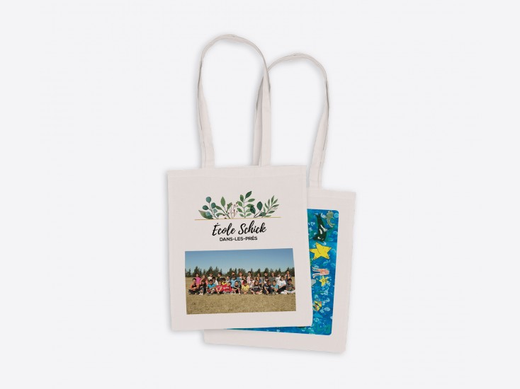 Tote bag avec impression photo