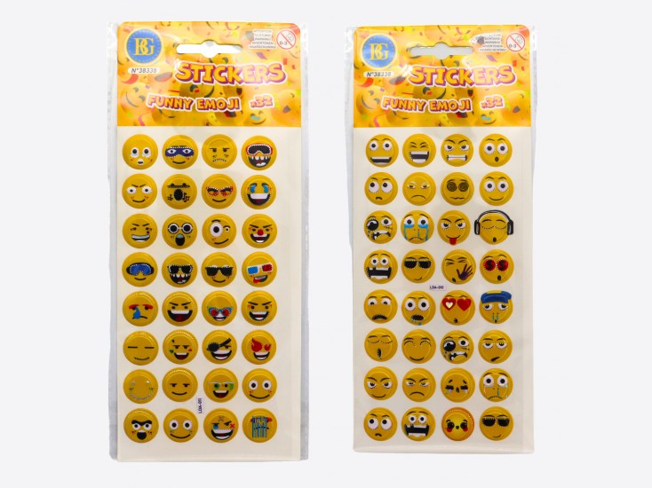 Stickers 3D humoristique (lot de 12)