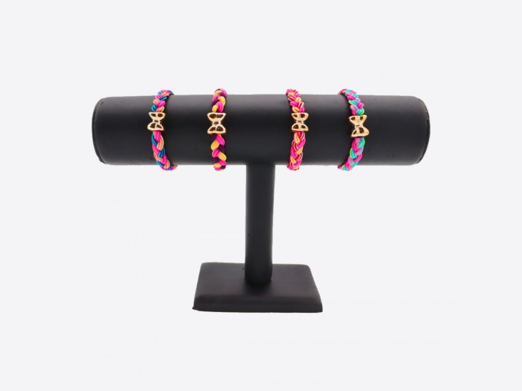 Bracelet tresse nœud papillon (lot de 48)