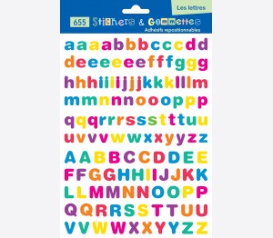 Gommettes "Les lettres"
