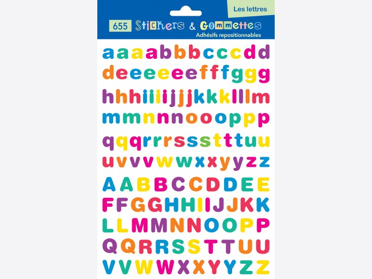 Gommettes "Les lettres"
