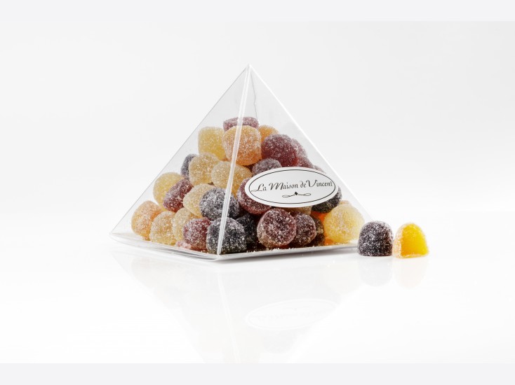 Pyramide de pâtes de fruits assorties