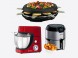Kit 18 lots pour Quin - Robot pétrin Masterchef (version Friteuse sans huile Air Fryer XL Moulinex)