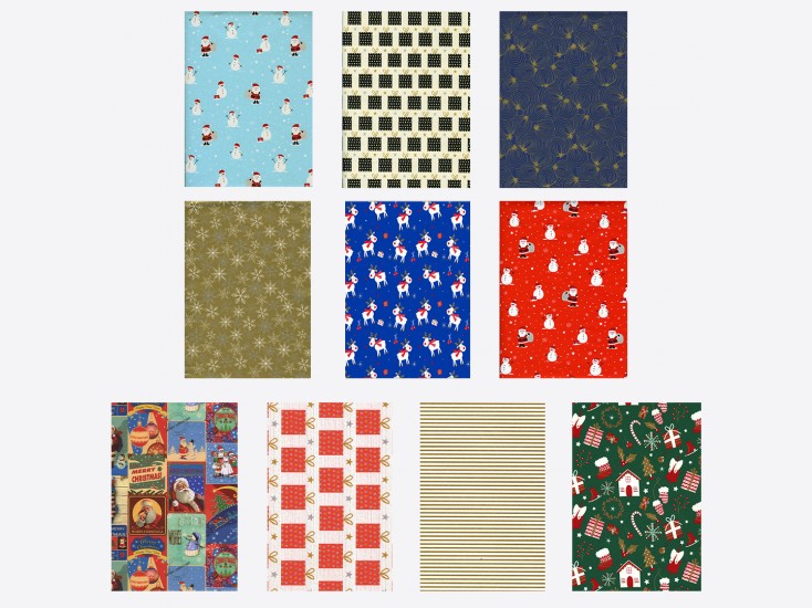 Papier Cadeau "Kraft" de Noël