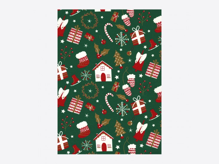 Papier Cadeau "Kraft" de Noël