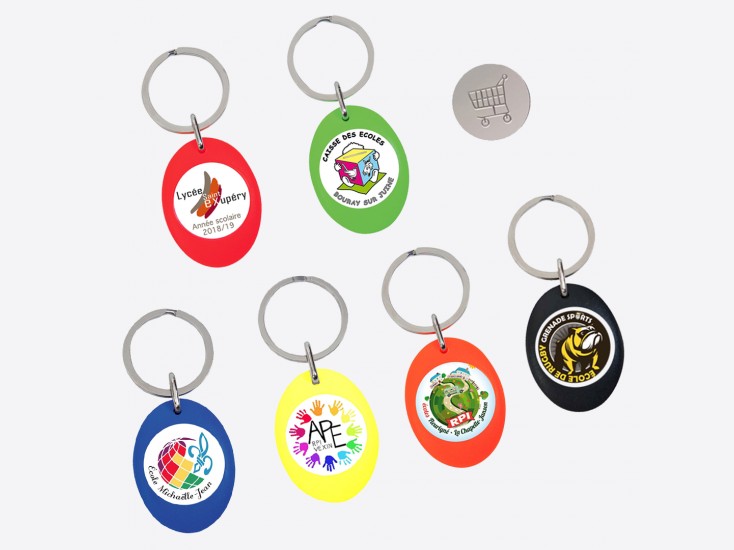 Porte-clés jeton fun personnalisés Porte-clés jeton fun personnalisés