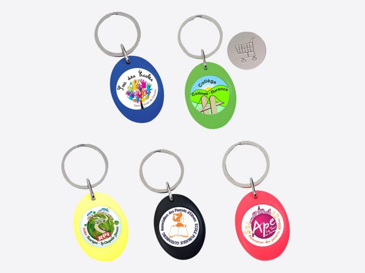 Porte-clés jeton fun personnalisés Porte-clés jeton fun personnalisés