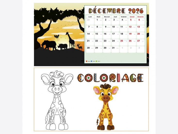 Calendrier à dessiner