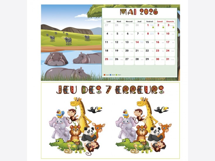Calendrier à dessiner