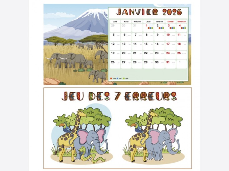 Calendrier à dessiner