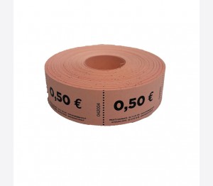 Tickets en rouleaux "0.50€"