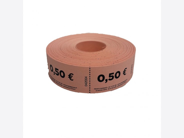 Tickets en rouleaux "0.50€"