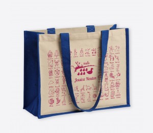 Sac en jute et coton