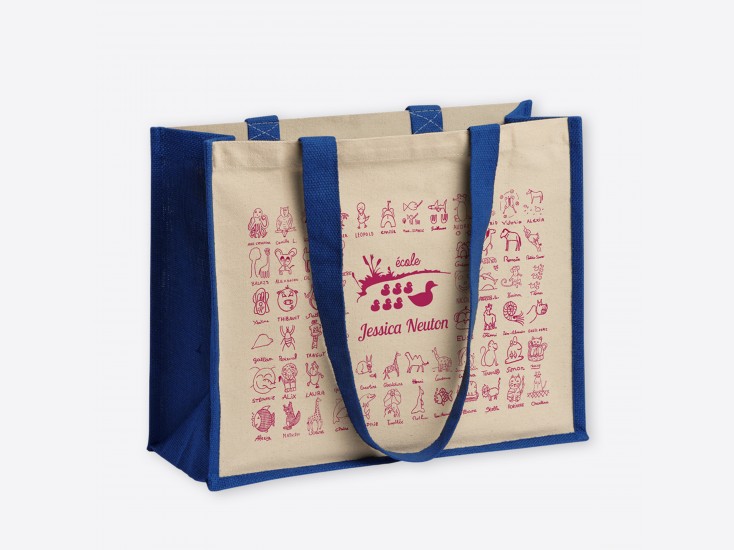 Sac en jute et coton
