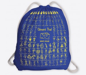 Sac à dos coton couleur