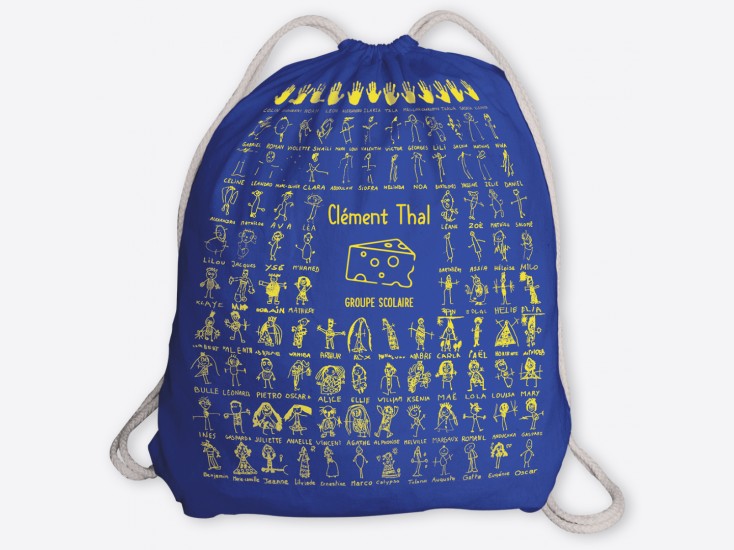 Sac à dos coton couleur