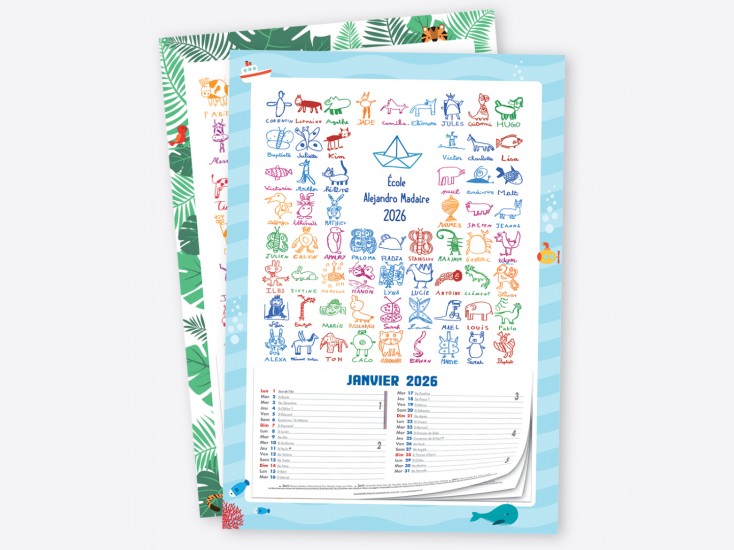 Calendrier (avec bloc éphéméride)