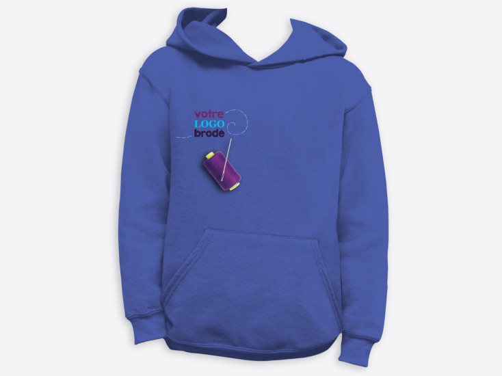 Sweat à capuche (avec broderie)