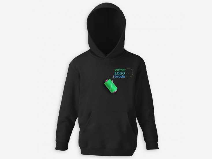 Sweat à capuche (avec broderie)