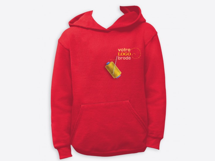 Sweat à capuche (avec broderie)