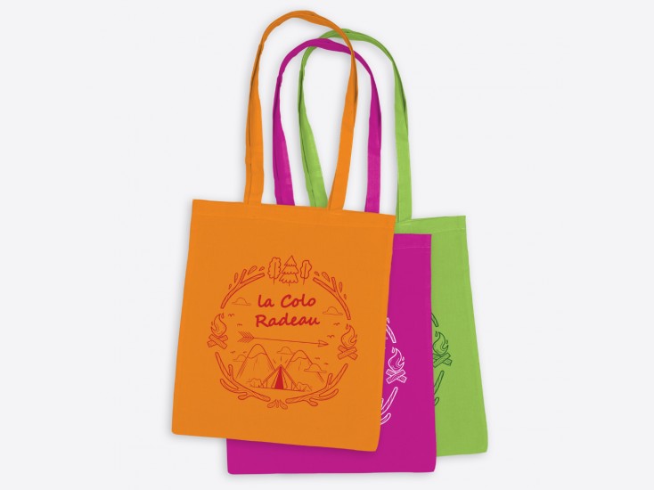 Tote bag couleur à personnaliser