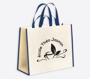 Sac en jute et coton à personnaliser