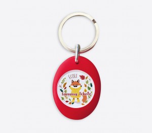 Porte-clés jeton fun à personnaliser