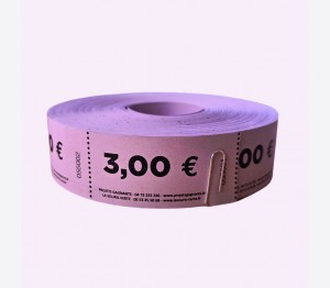 Tickets en rouleaux "3.00€"